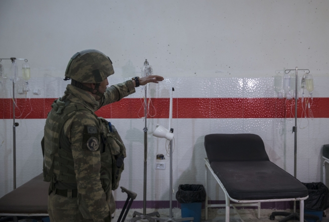 Afrin'de terör örgütünün yeraltı hastanesi bulundu